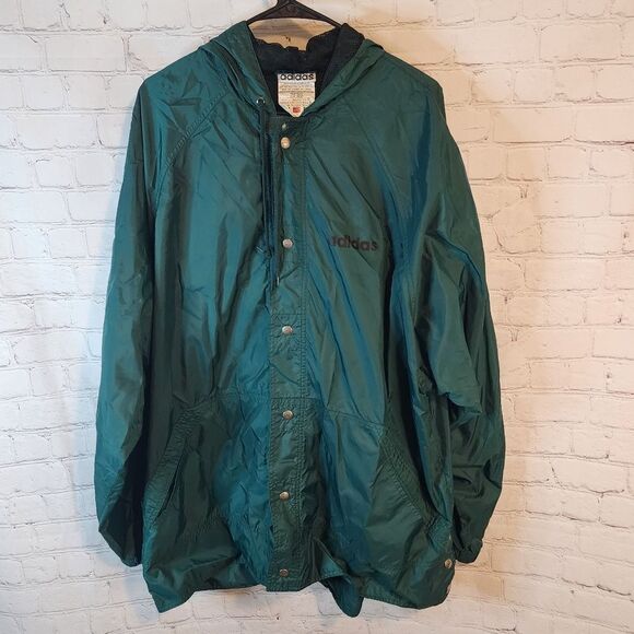 Men's Vintage Addidas button-up windbreaker jacket, size XL - Picture 1 of 5